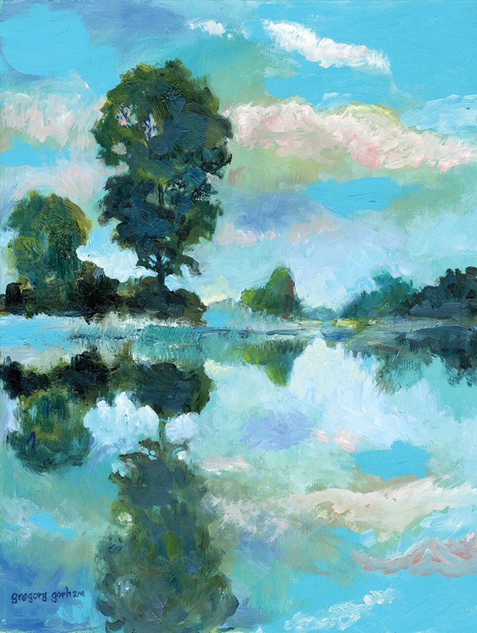 Lacamas Lake Poster Print by Gregory Gorham - Item # VARPDXGOR643